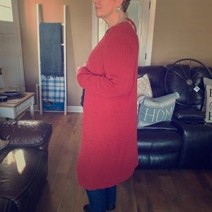 Long   Buttoned Cardigan